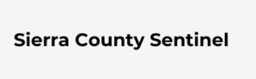 Sierra County Sentinel text on a white background.