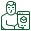 Green lightning bolt icon with speed lines, suggesting fast charging or energy efficiency.