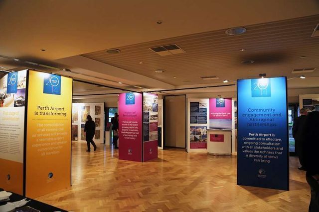 Perth airport exhibit — Welshpool, WA — Advans Exhibition Services