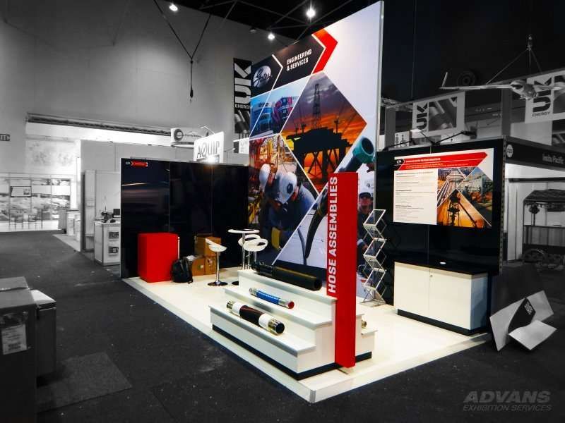 Hose assembles exhibit — Welshpool, WA — Advans Exhibition Services