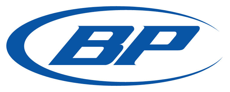 Un logo bp bleu et blanc sur fond blanc.