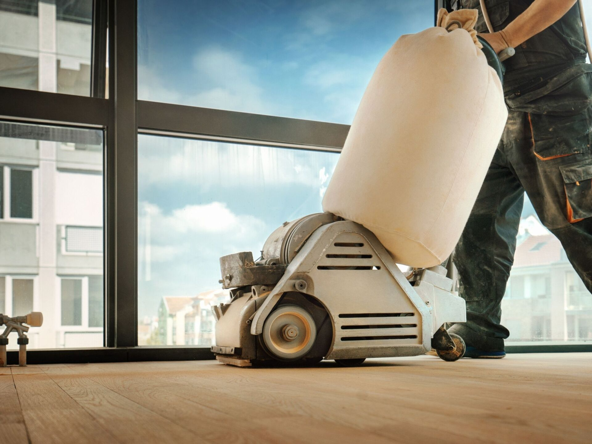 refinishing hardwood floors in an apartment