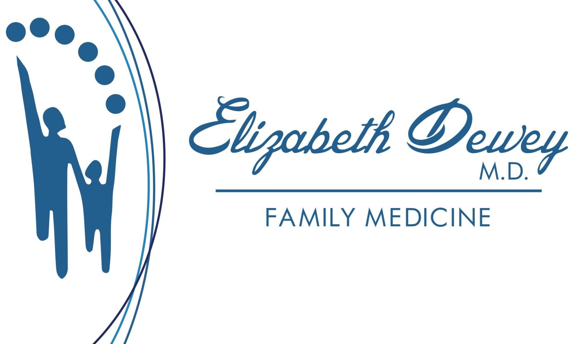 The logo for elizabeth dewey m.d. family medicine