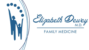 The logo for elizabeth dewey m.d. family medicine