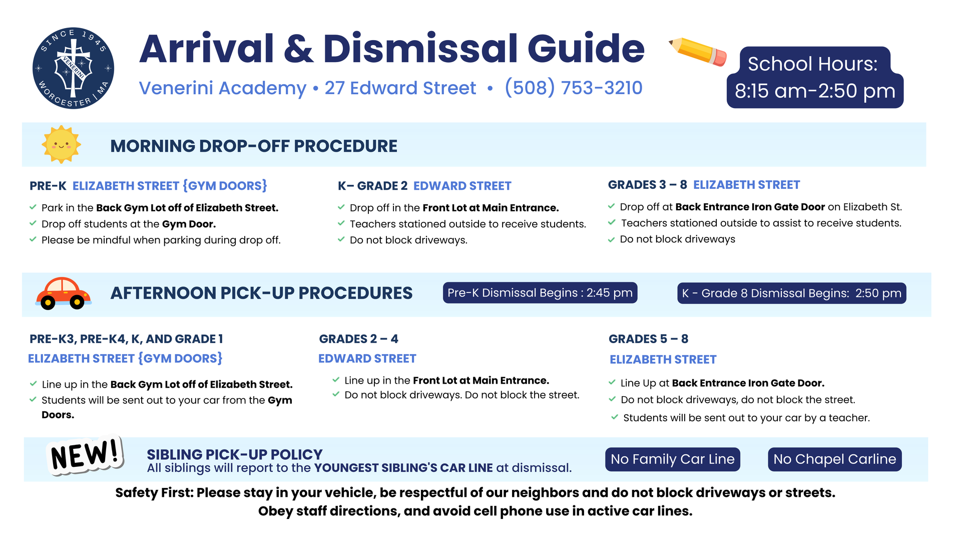 Arrival and Dismissal Guide 2027-2027