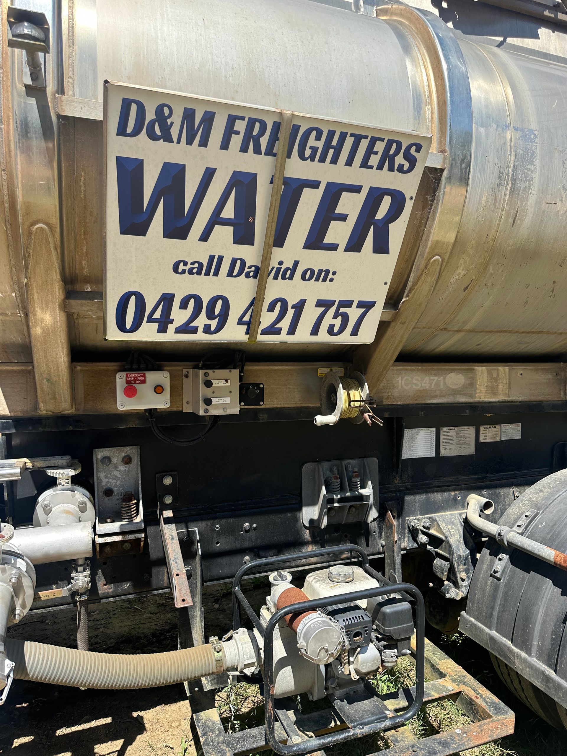 Water tanker with