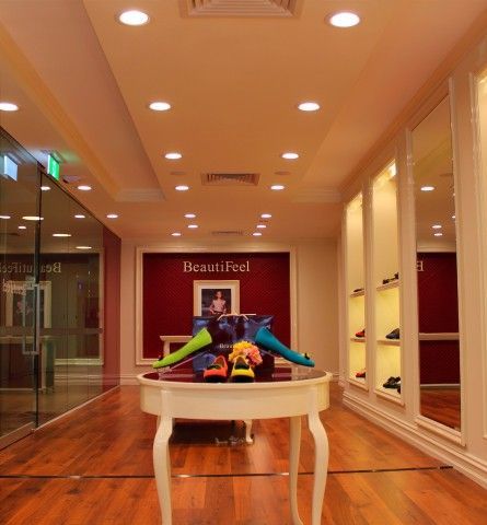 A store with a sign that says ' beautifeel ' on it