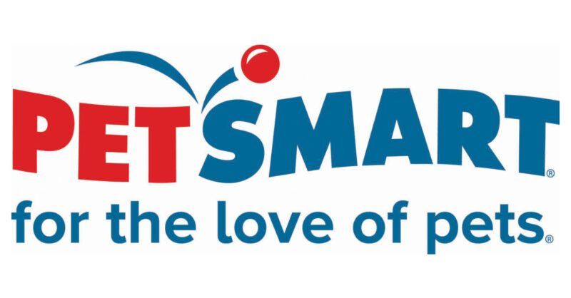 The petsmart logo is for the love of pets.