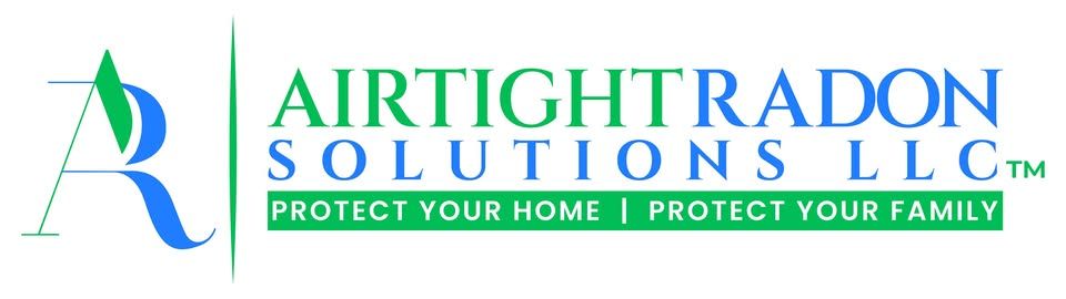 A logo for Airtight Radon Solutions LLC