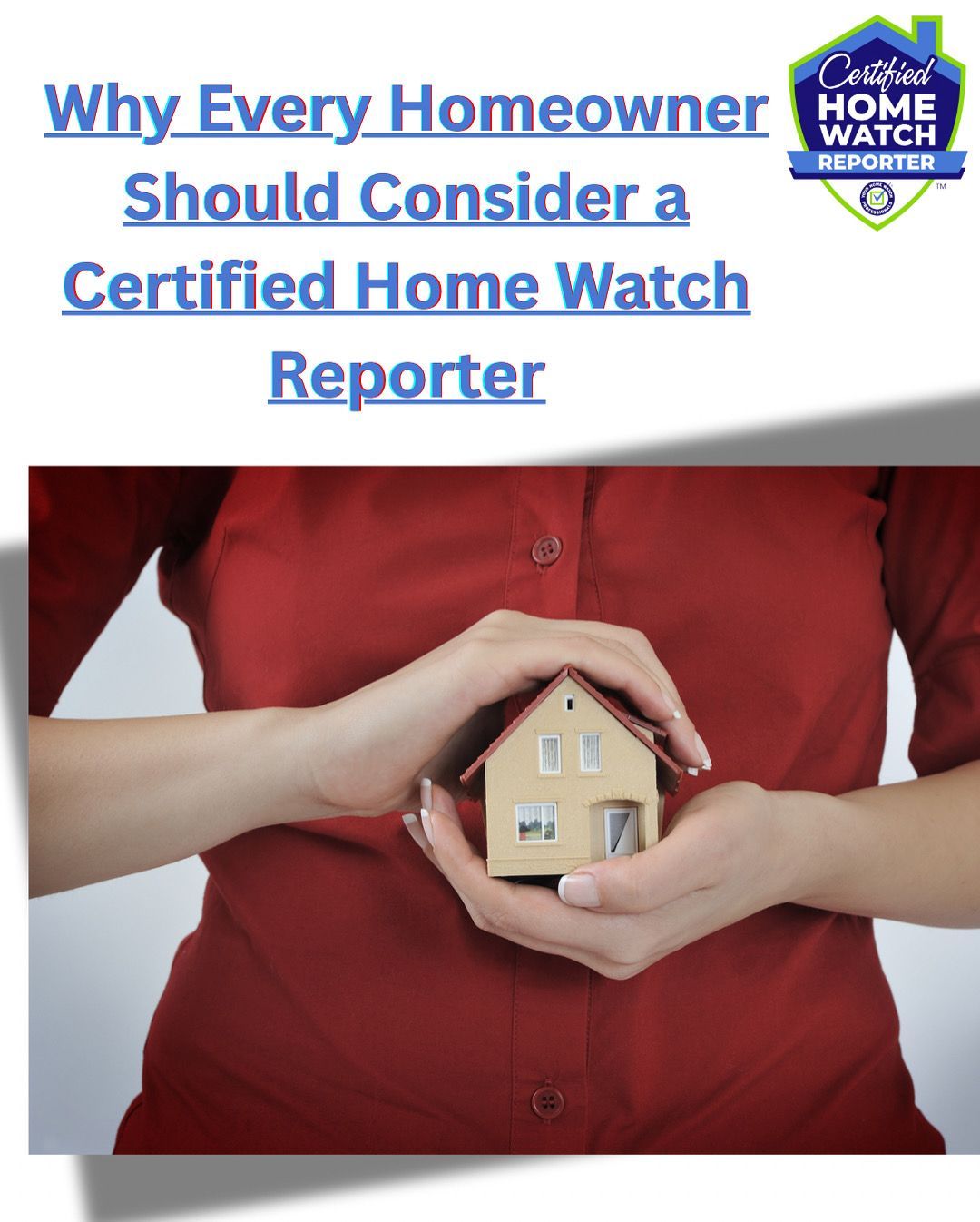 women holding a small house in her hands 
