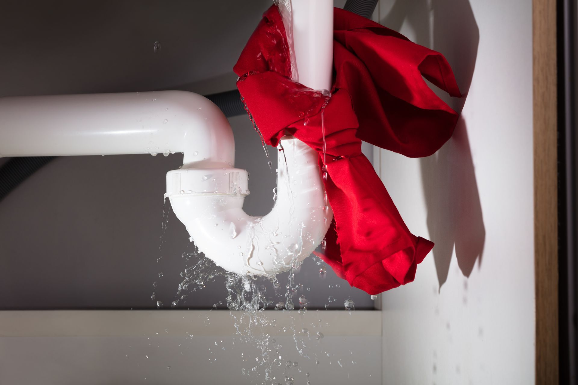 water leaking