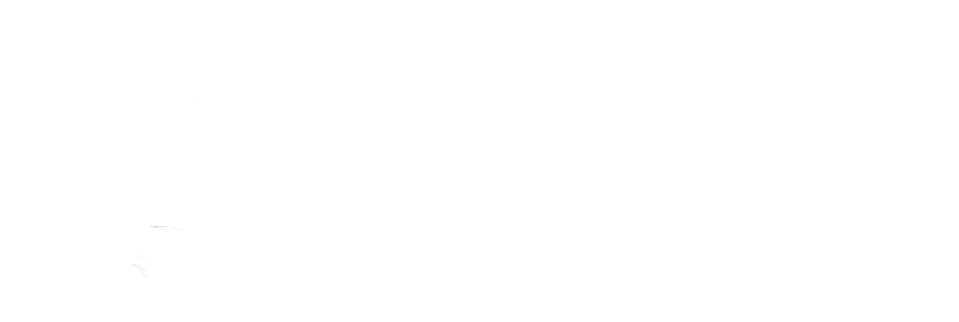 A light-colored, stylized logo with a partial, abstract shape.