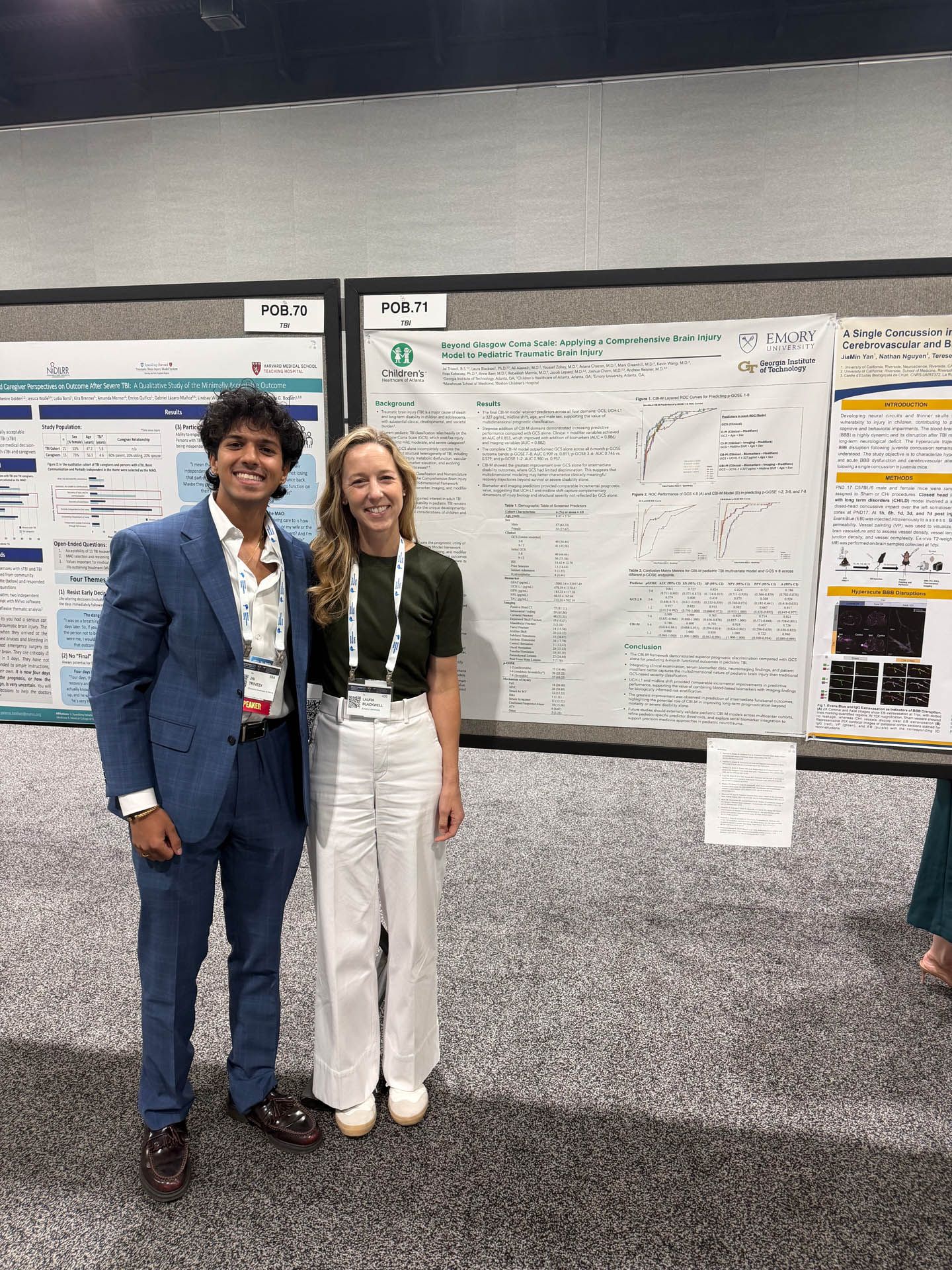 Dr. Blackwell and Jai Trivedi at the 2026 Neurotrauma Symposium