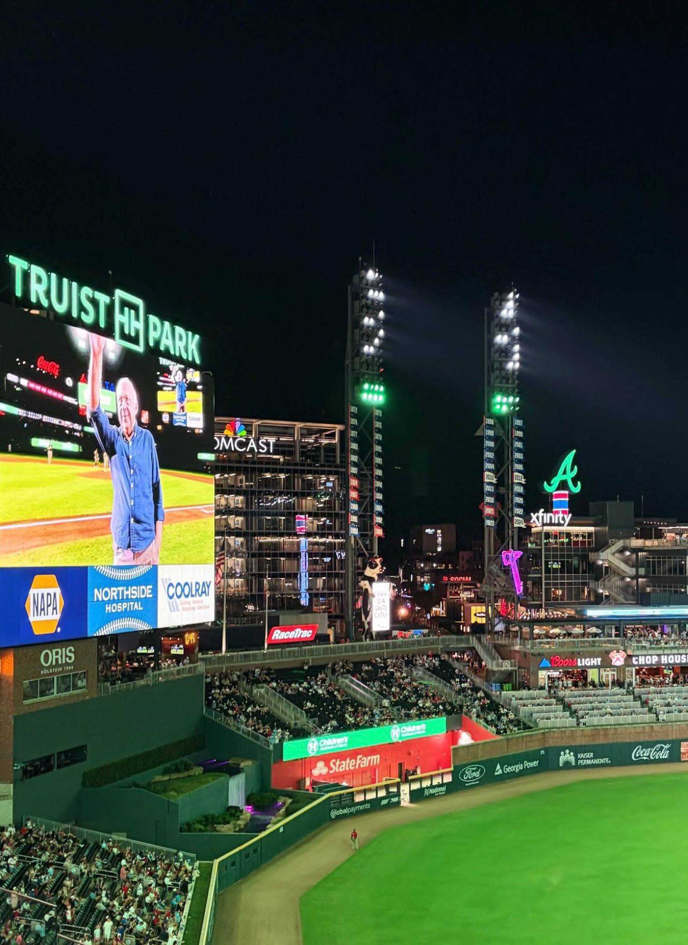 Dr Reisner honored Children's Healthcare Atlanta patients staff Braves game