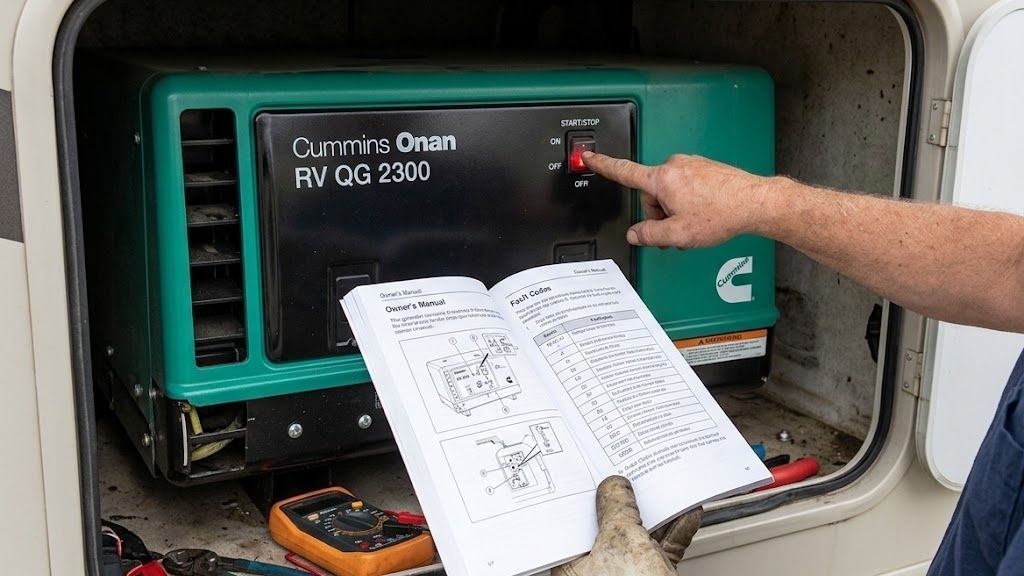 What Do Cummins Onan Blinking Light Error Codes Mean on an RV Generator