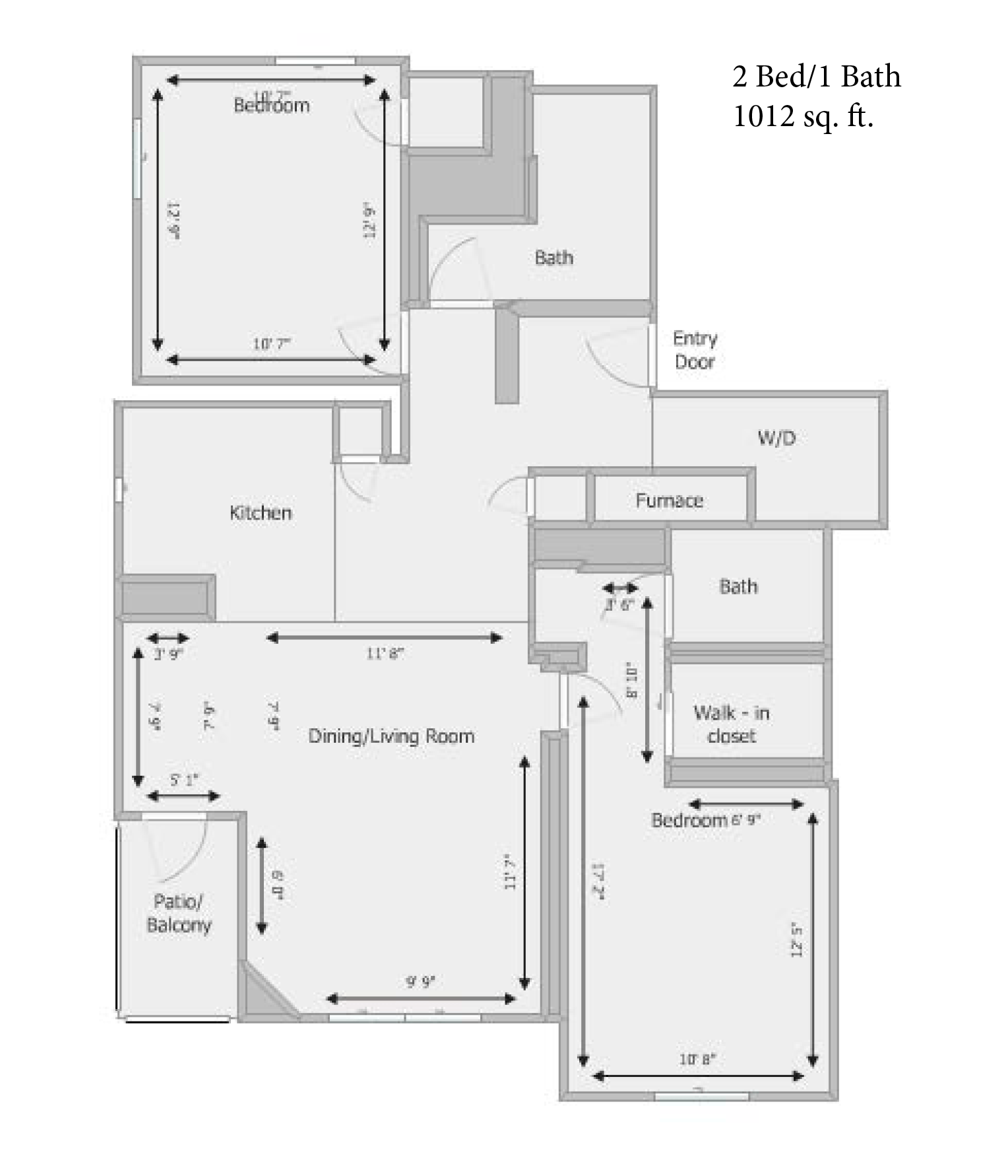 2 Bed 2 Bath