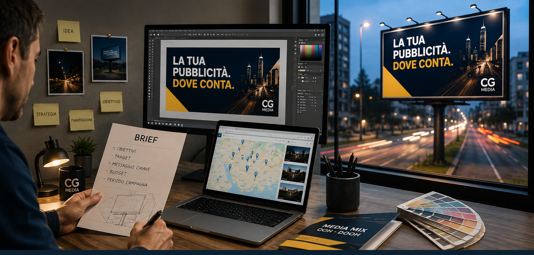 Team al lavoro nell'allestimento di strutture espositive
