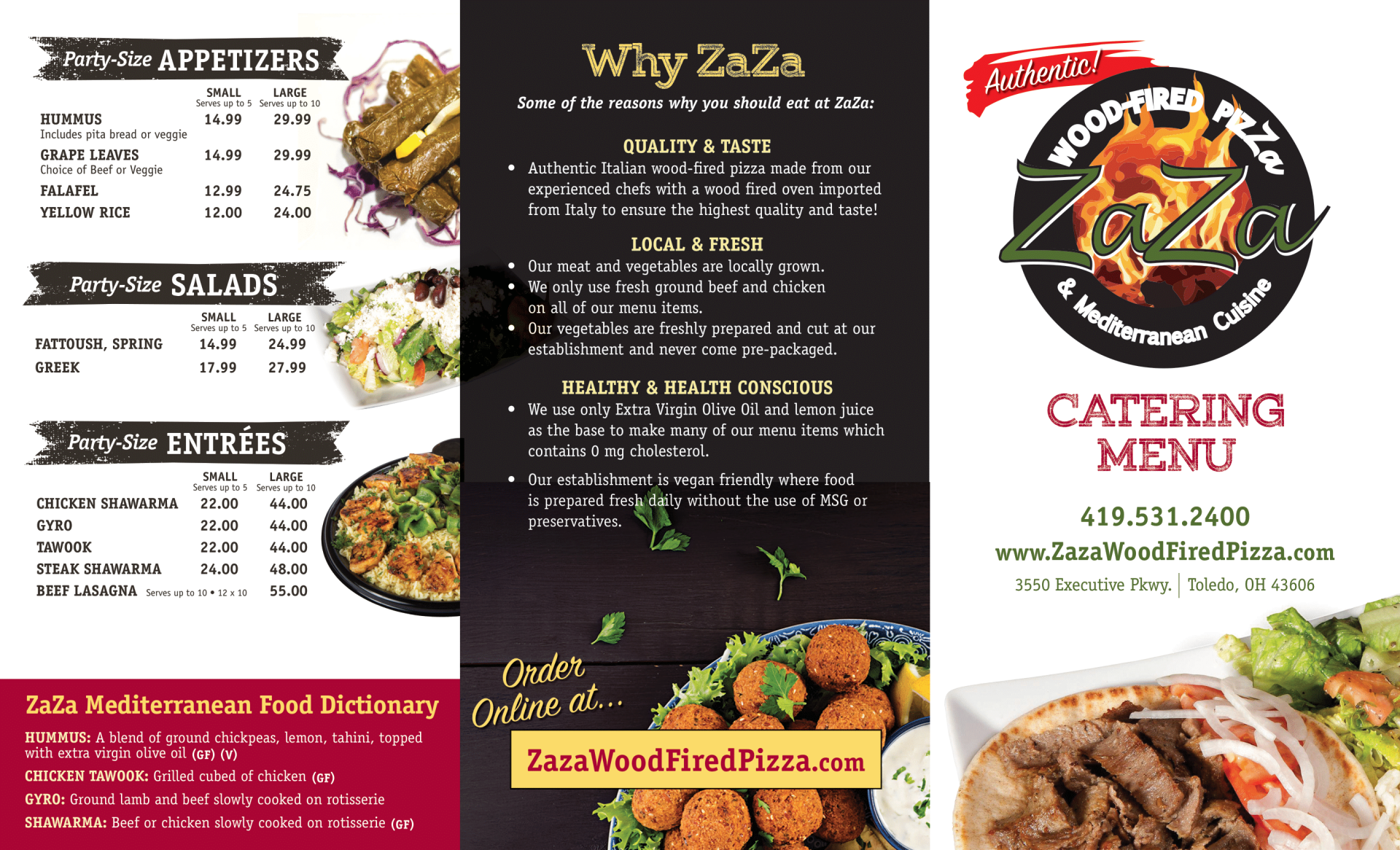 A menu for a restaurant called why 2n2n