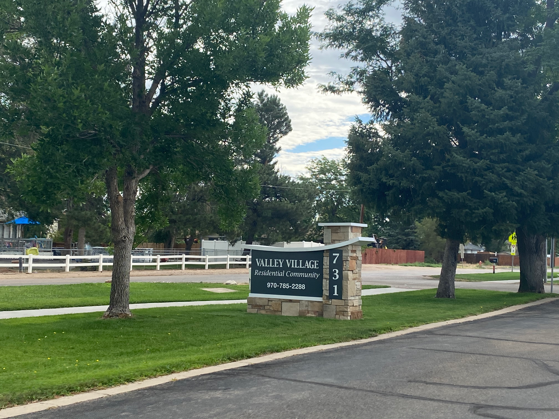 Valley Village sign
