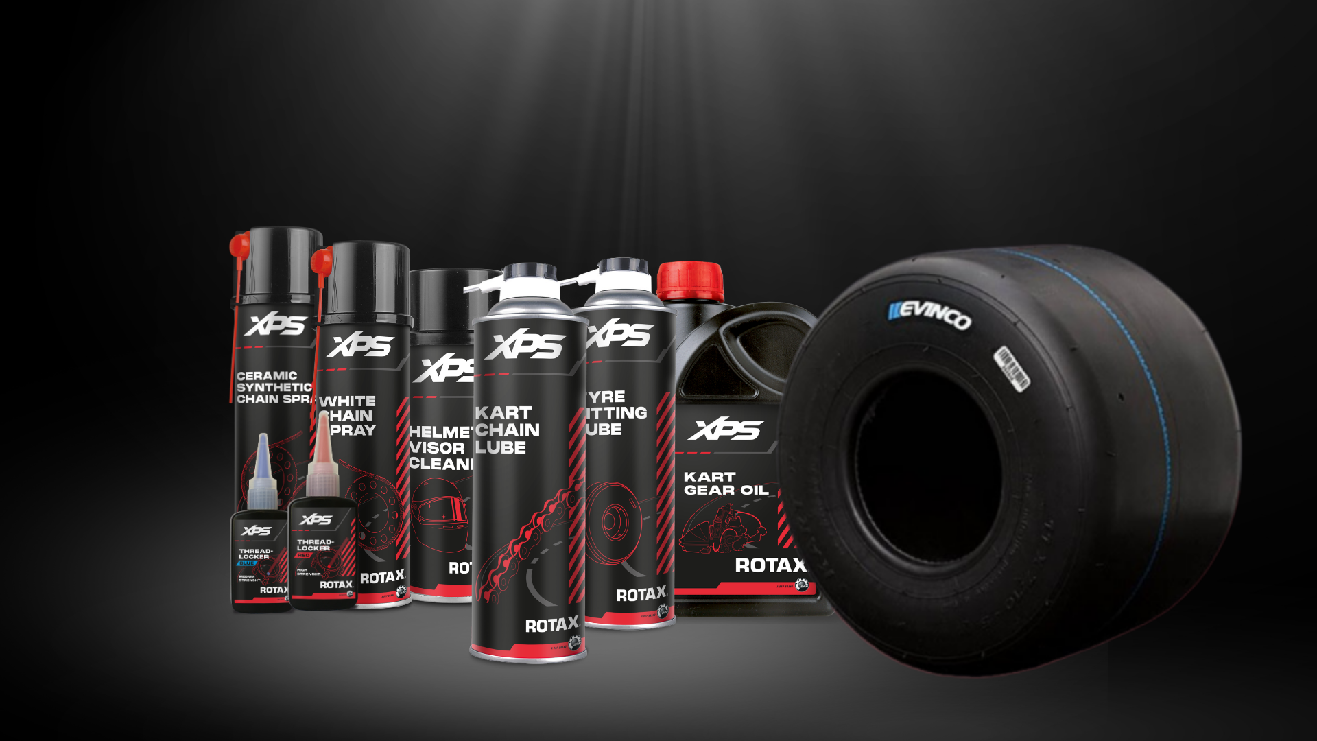 Rotax Kart Racing, XPS lubricants, Evinco karting tires