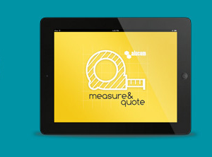 Step 3 — Canberra, ACT — Alucom Security Doors & Screens A tablet with a measuring tape on the screen
