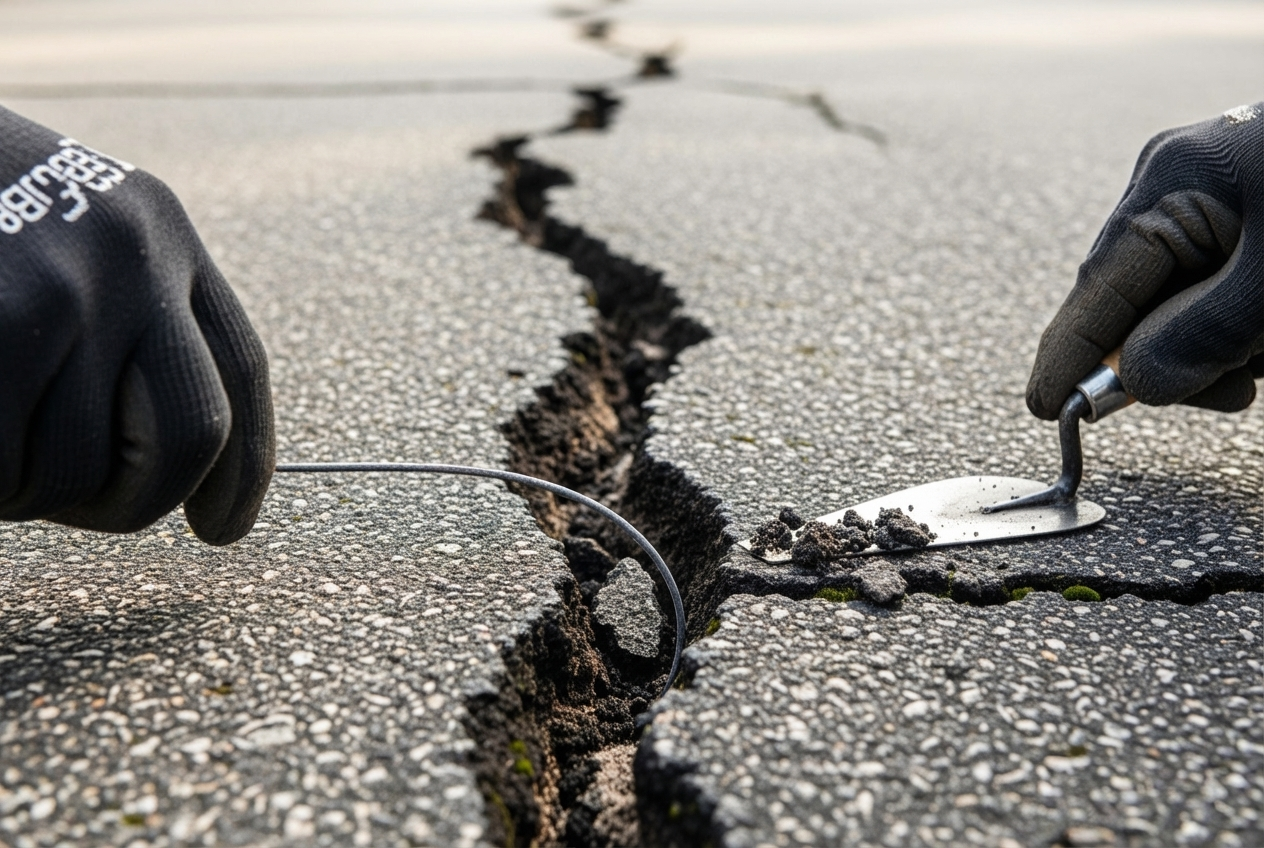 driveway gap repair