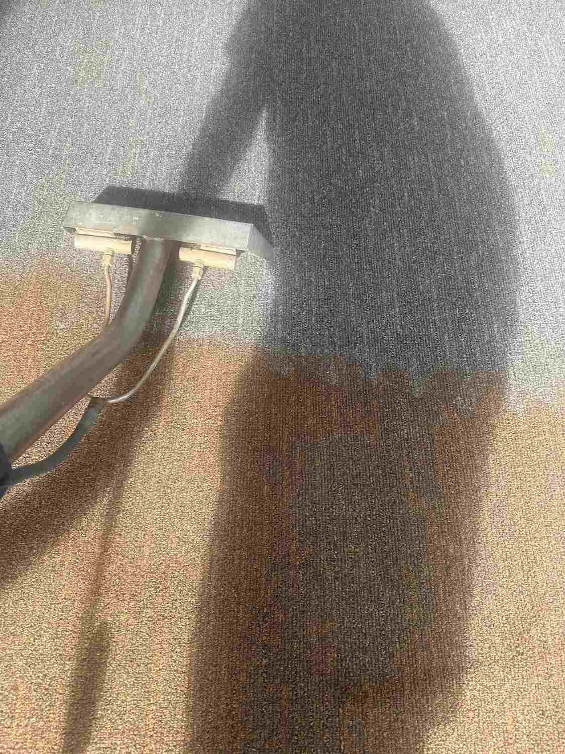 A Person is Cleaning a Carpet With a Vacuum Cleaner — Doobies Cleaning Service in Port Macquarie, NSW