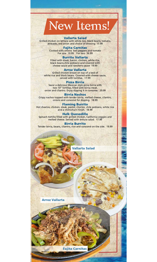 Menu New Items