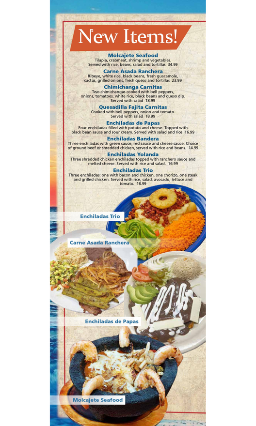 Menu New Items