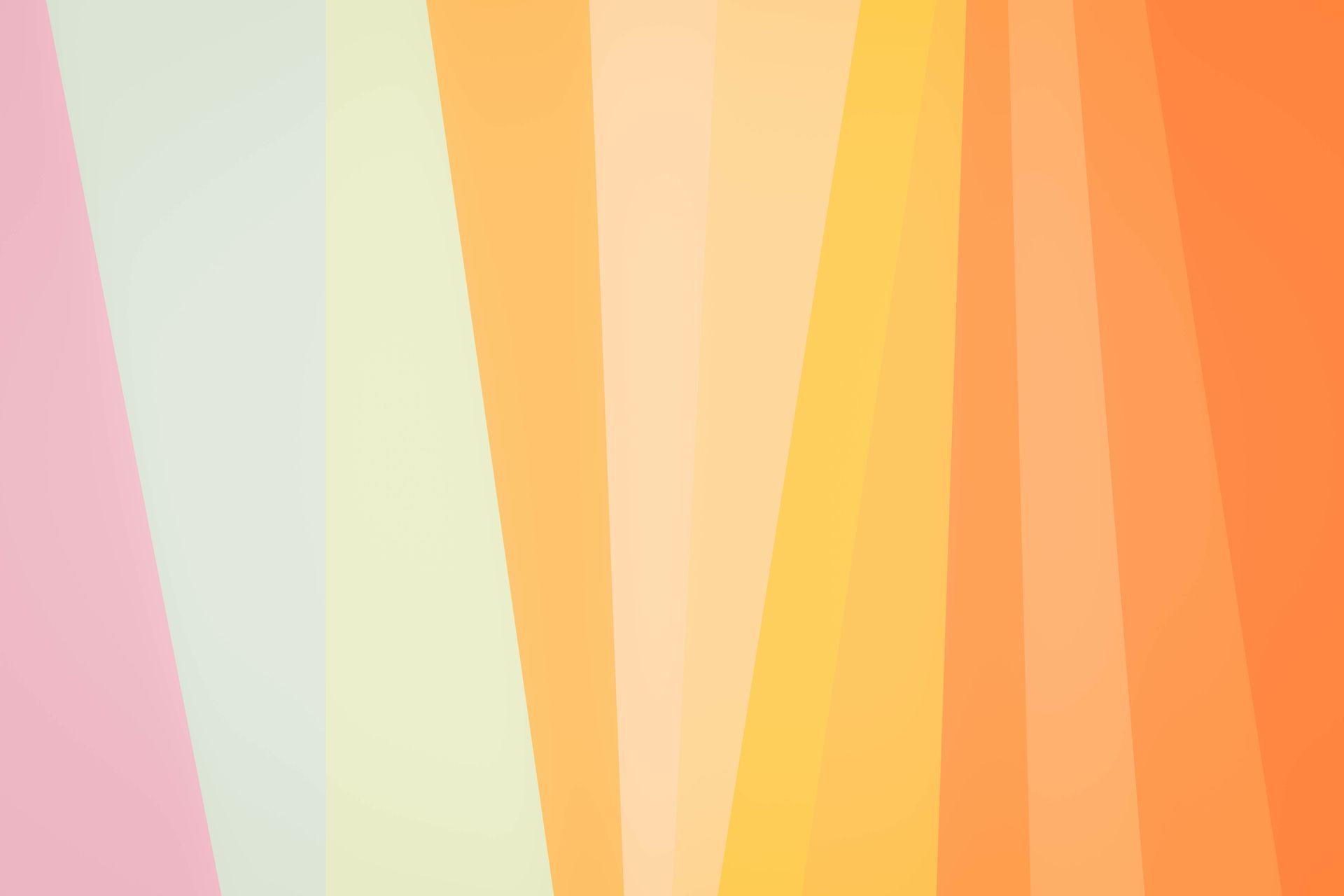 Abstract composition of vertical, multicolored bands in pastel shades.