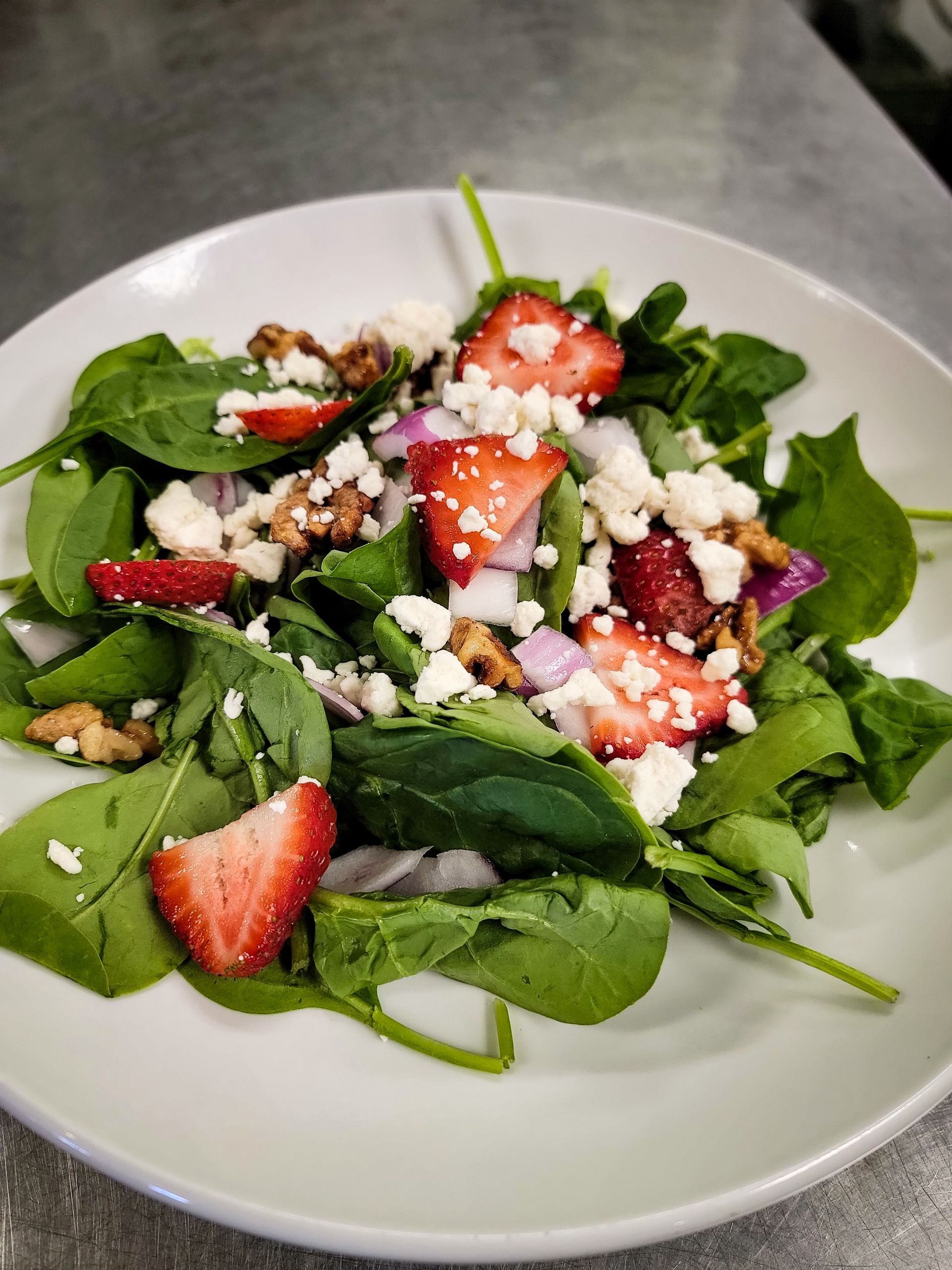 Strawberry Salad with cheese