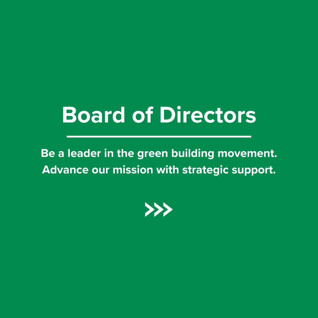 A green background with the words `` board of directors '' on it.
