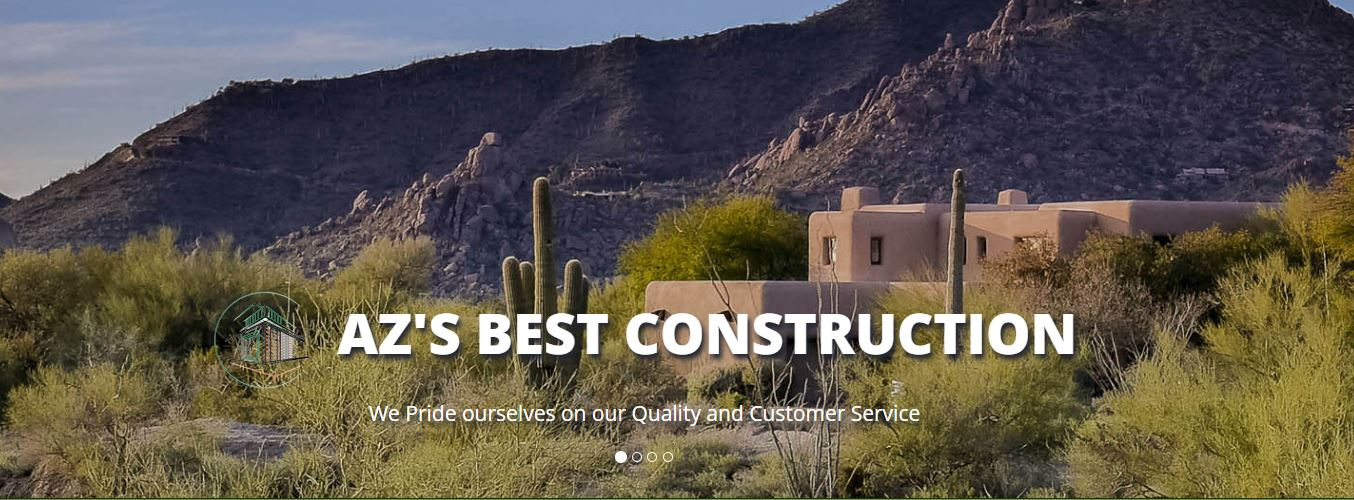 Arizona desert landscape with text 