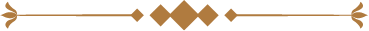 Braunes geometrisches Muster auf einer horizontalen Linie mit geschwungenen Elementen an beiden Enden.
