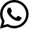 WhatsApp-Logo: weiße Sprechblase mit Telefonsymbol.