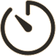 Uhrsymbol zur Zeitanzeige.
