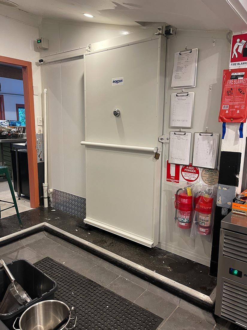 A Door Leading to Refrigerated Room — Condie Refrigeration & Airconditioning in Ocean Shores, NSW