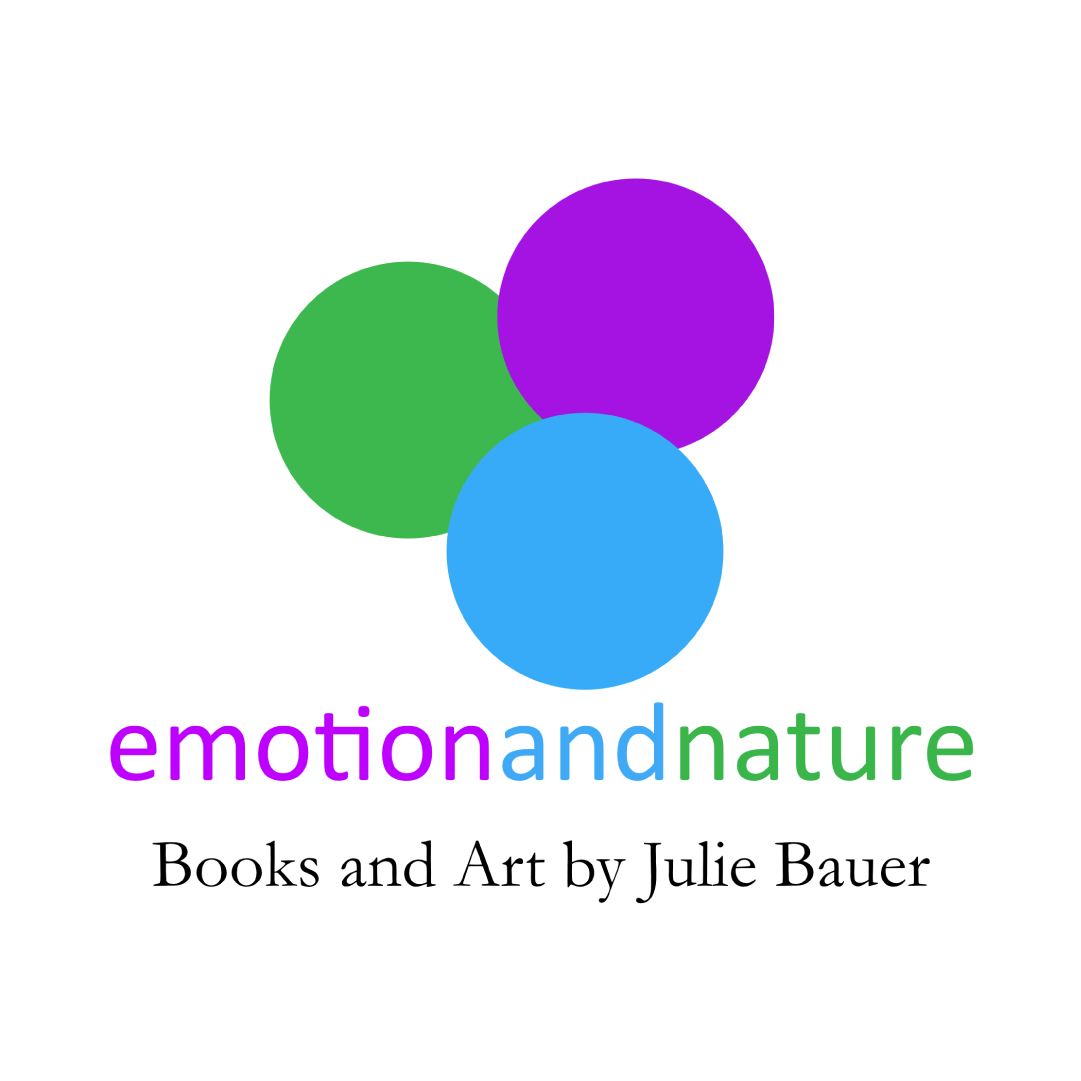 Emotion and Nature logo. Text: Books and Art by Julie Bauer