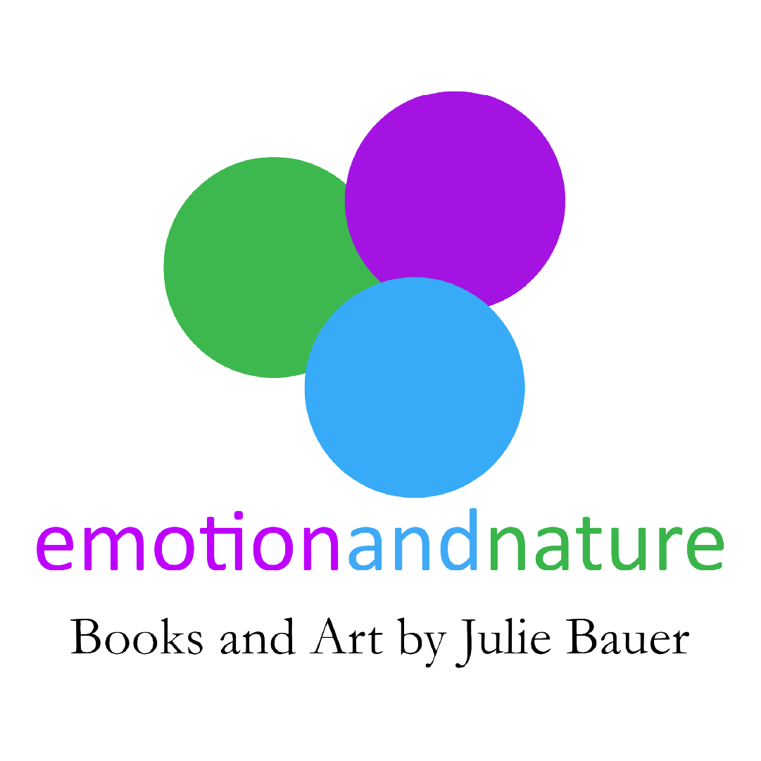 Emotion and Nature logo. Text: Books and Art by Julie Bauer