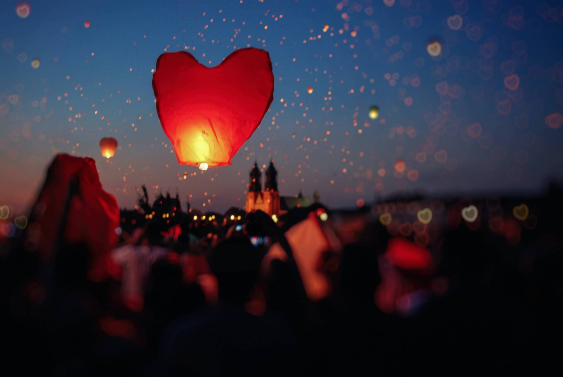 Lantern Release at Celebration of Life