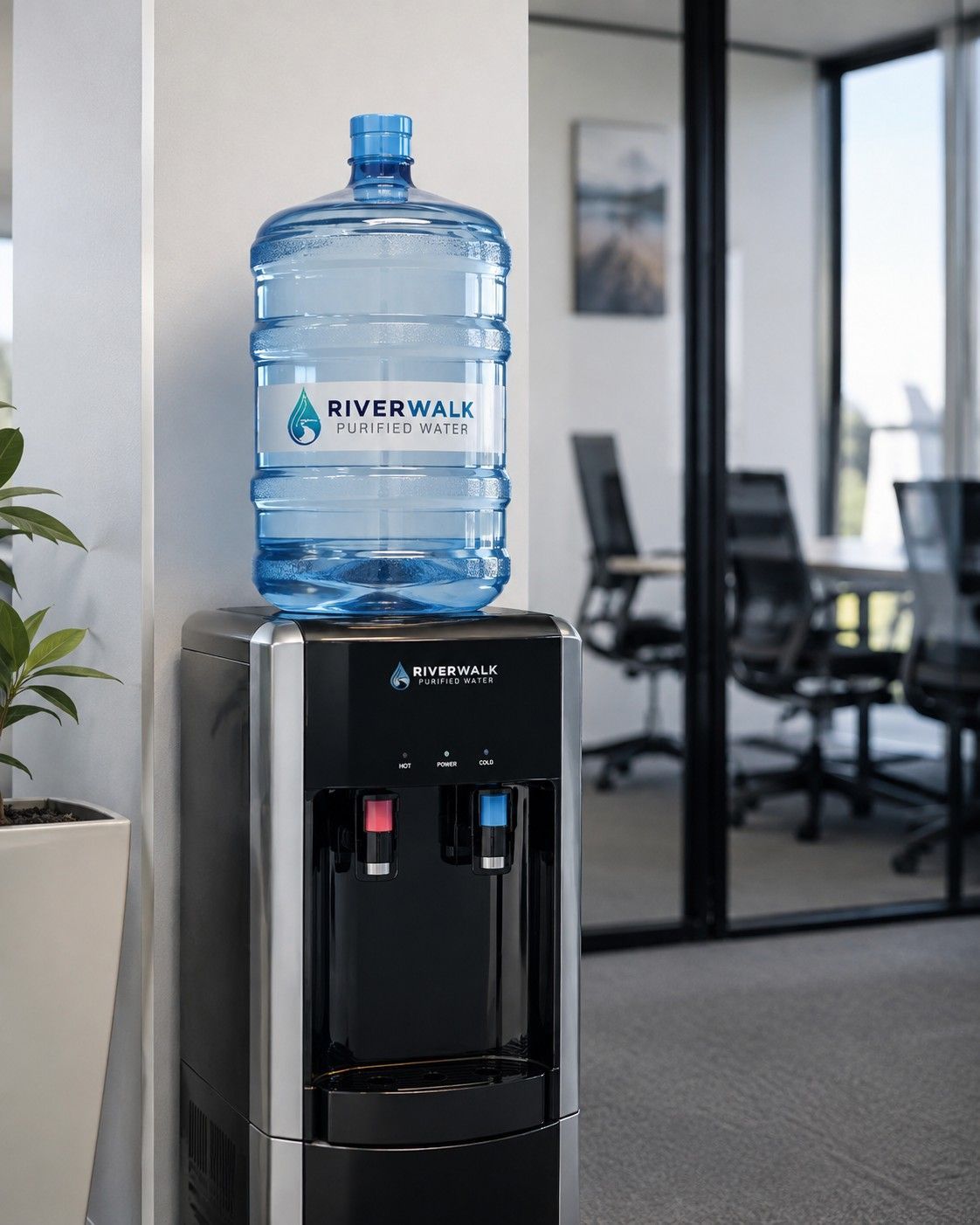Riverwalk Water in Rosslyn, Pretoria, water dispenser at an office complex.