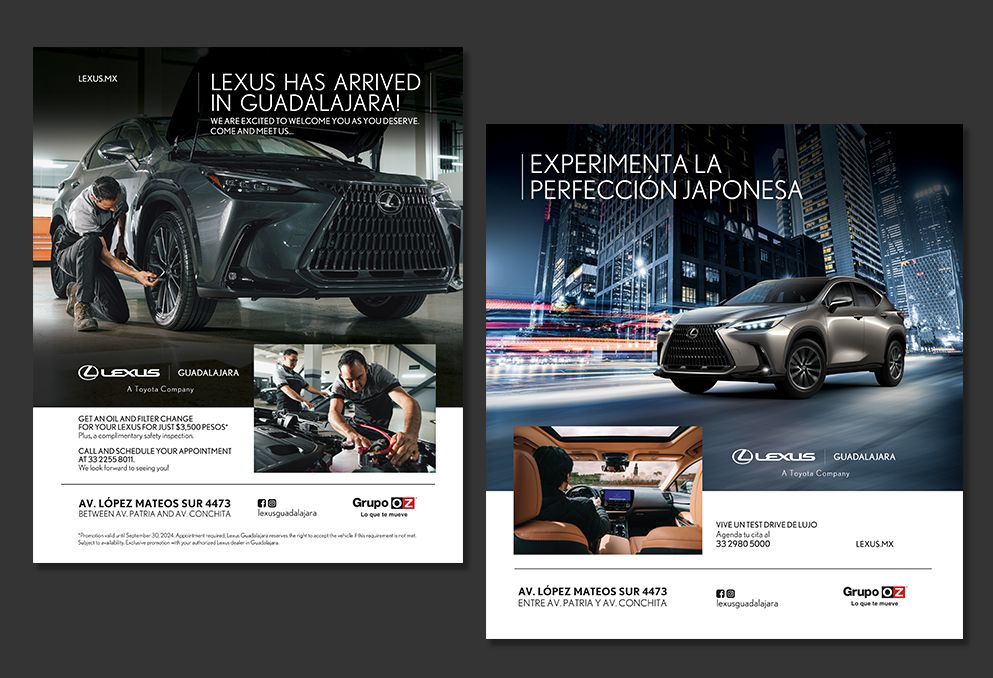 Agencia de Publicidad para industria Automotriz Lexus
