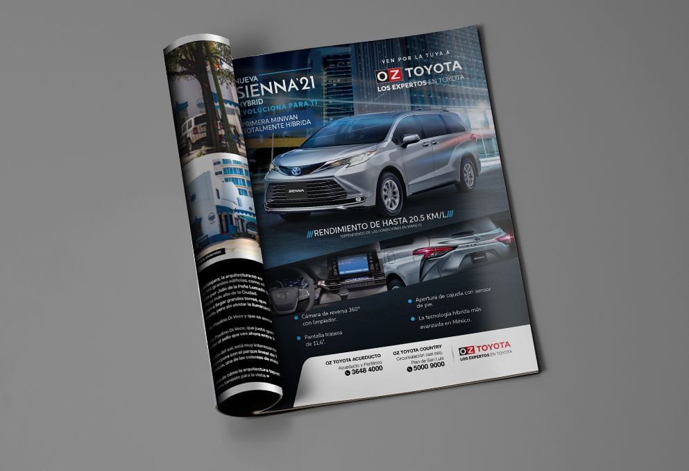 Agencia de Publicidad para industria Automotriz OZ Toyota