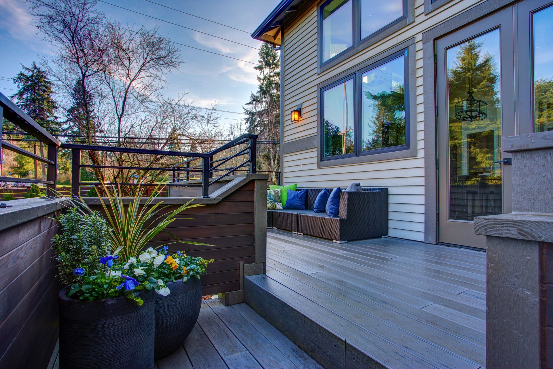 Modern House Exterior With Deck