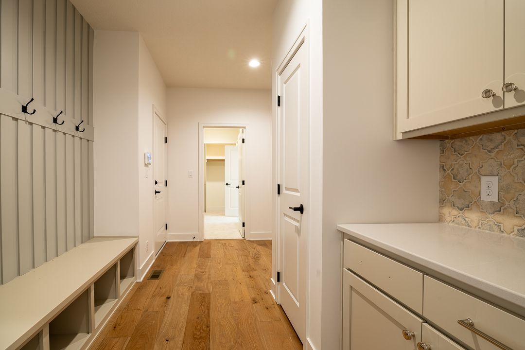 White Mudroom Hallway Interior
