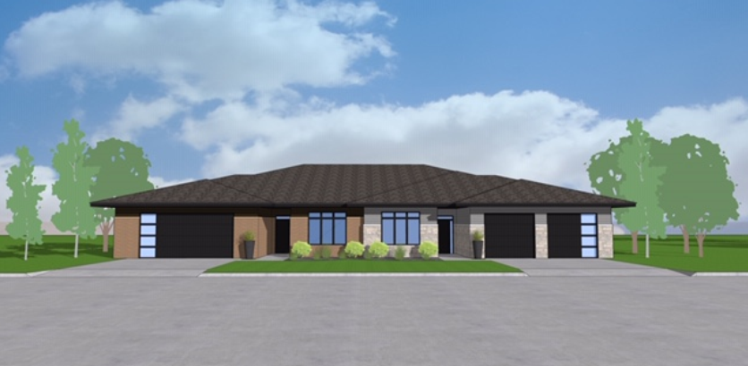 Modern Prairie Style Duplex Home