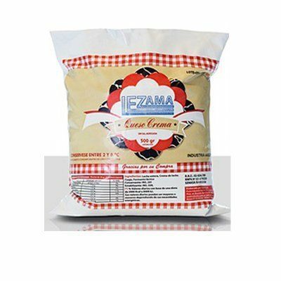 Bolsa de harina Iezama Coca Crema con envase a cuadros rojos y blancos.