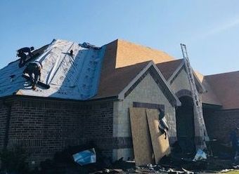 replacement roof due to storm damage with pro roofing