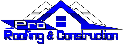 pro roofing and construction logo