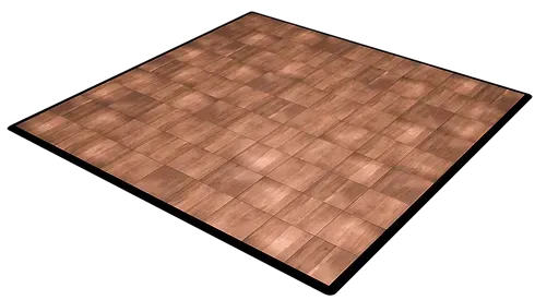 Square wooden floor tile pattern in brown tones, viewed from above at an angle.